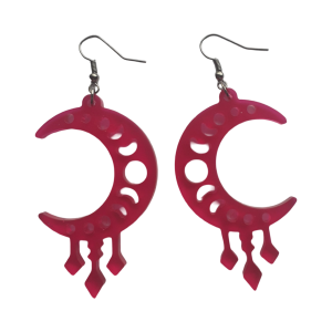 boucles d'oreilles en résine époxy