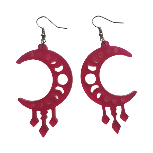 boucles d'oreilles en résine époxy