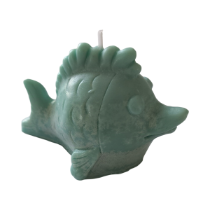 bougie à la cire de soja en forme de poisson